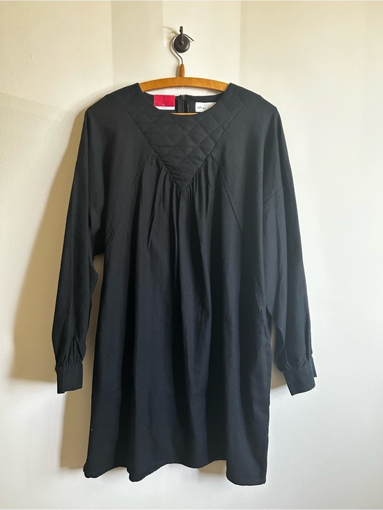 Lefties Tops - Lefties Black Tunic with Quilted Yoke